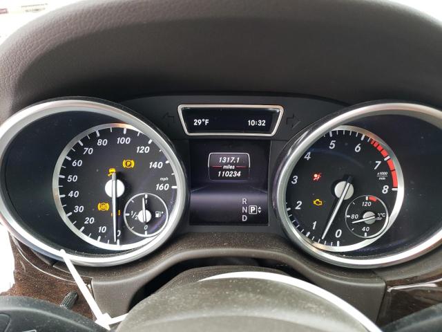 4JGDA5HBXEA396615 - 2014 MERCEDES-BENZ ML 350 4MATIC BROWN photo 9