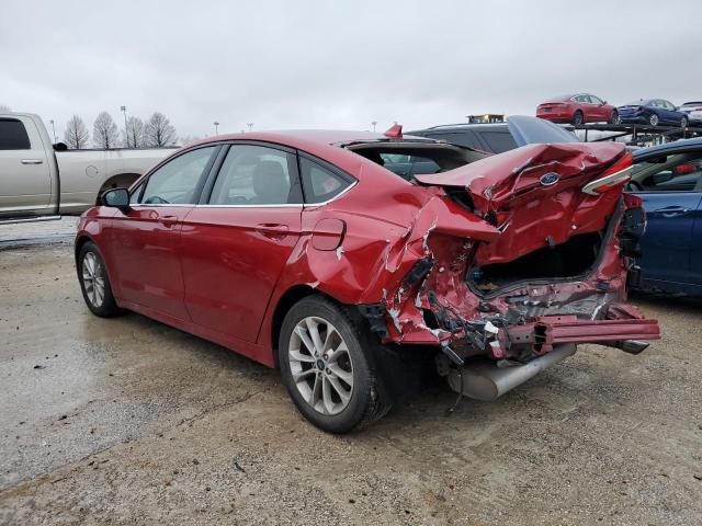 3FA6P0HD9LR225136 - 2020 FORD FUSION SE RED photo 2