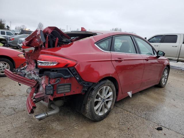 3FA6P0HD9LR225136 - 2020 FORD FUSION SE RED photo 3