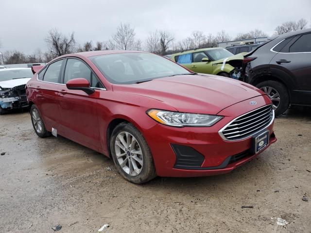 3FA6P0HD9LR225136 - 2020 FORD FUSION SE RED photo 4