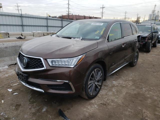 5J8YD4H58KL021938 - 2019 ACURA MDX TECHNOLOGY BROWN photo 1