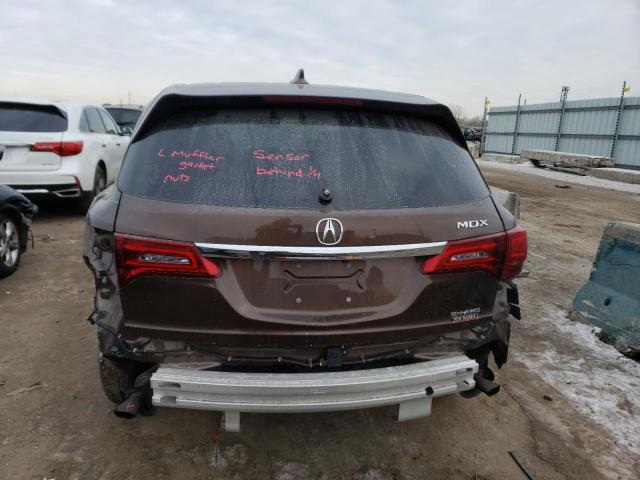 5J8YD4H58KL021938 - 2019 ACURA MDX TECHNOLOGY BROWN photo 6