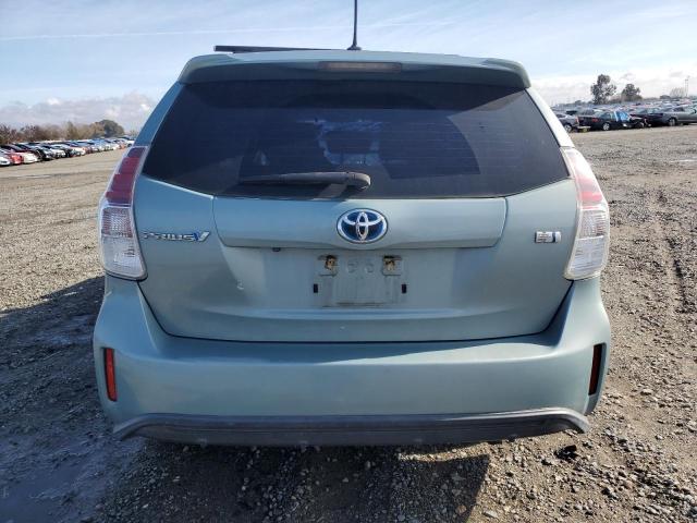 JTDZN3EU6FJ036882 - 2015 TOYOTA PRIUS V TEAL photo 6