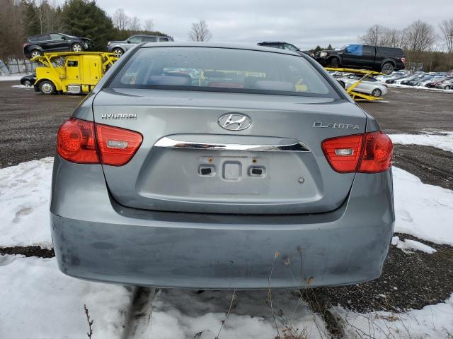 KMHDU4BD7AU148133 - 2010 HYUNDAI ELANTRA BLUE GRAY photo 6