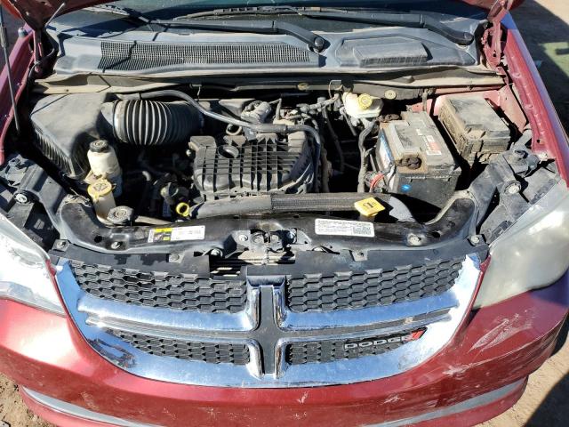 2C4RDGBG9ER354580 - 2014 DODGE GRAND CARA SE RED photo 12