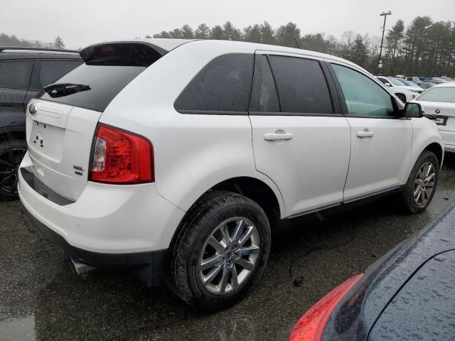 2FMDK4JC7EBA22204 - 2014 FORD EDGE SEL WHITE photo 3