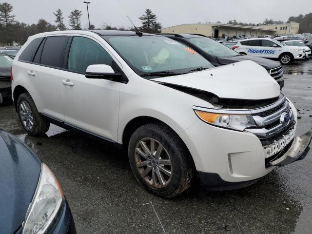 2FMDK4JC7EBA22204 - 2014 FORD EDGE SEL WHITE photo 4