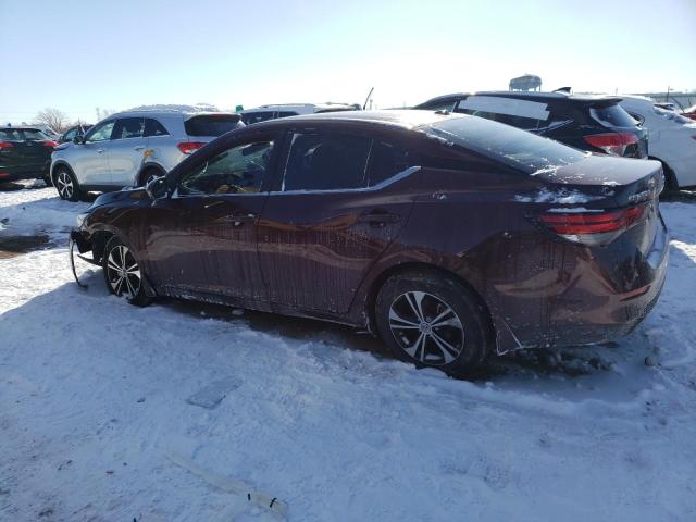 3N1AB8CV7NY320887 - 2022 NISSAN SENTRA SV MAROON photo 2