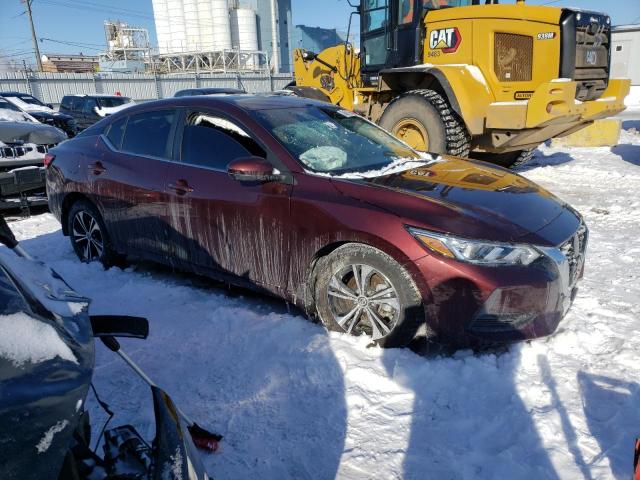 3N1AB8CV7NY320887 - 2022 NISSAN SENTRA SV MAROON photo 4