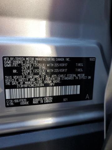 2T3H1RFV3NC208384 - 2022 TOYOTA RAV4 LE SILVER photo 14