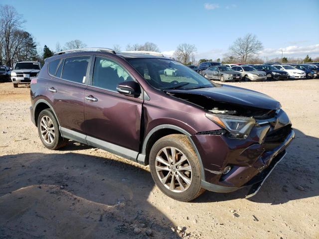 2T3YFREV6GW237852 - 2016 TOYOTA RAV4 LIMITED MAROON photo 4