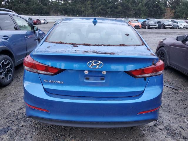 KMHD84LF5HU159582 - 2017 HYUNDAI ELANTRA SE BLUE photo 6