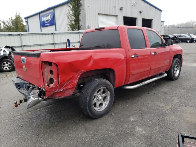 3GCEC13CX7G505591 - 2007 CHEVROLET SILVERADO C1500 CREW CAB RED photo 3