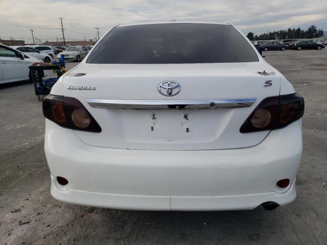 1NXBU40E19Z013163 - 2009 TOYOTA COROLLA BASE WHITE photo 6