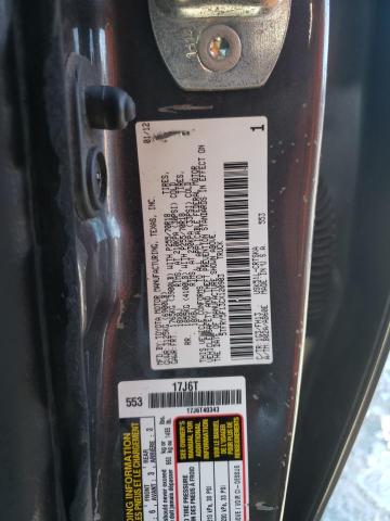 5TFRY5F13CX120903 - 2012 TOYOTA TUNDRA DOUBLE CAB SR5 GRAY photo 12