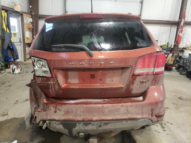 3C4PDDFG6ET143902 - 2014 DODGE JOURNEY R/T ORANGE photo 6