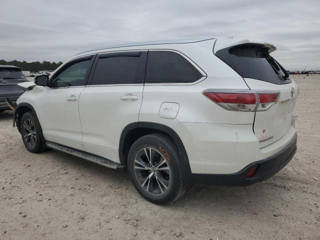 5TDKKRFH6GS135768 - 2016 TOYOTA HIGHLANDER XLE WHITE photo 2