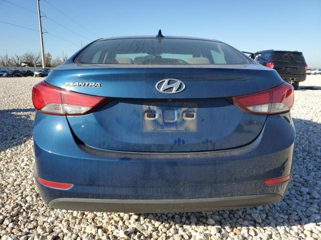 KMHDH4AE0EU206734 - 2014 HYUNDAI ELANTRA SE BLUE photo 6