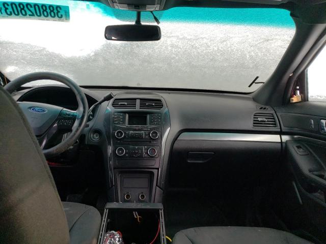 1FM5K8ARXHGA79008 - 2017 FORD EXPLORER POLICE INTERCEPTOR BLACK photo 8