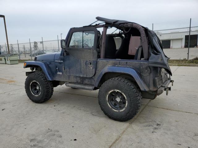 1J4FA29PXYP801146 - 2000 JEEP WRANGLER / SE BLUE photo 2