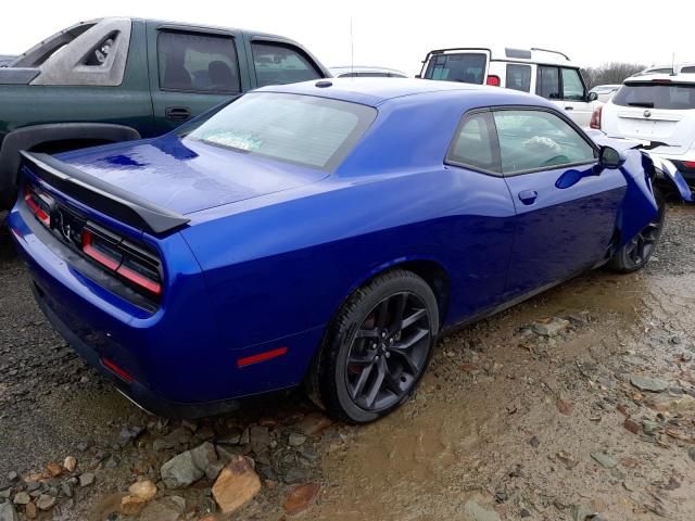 2C3CDZJG7MH604426 - 2021 DODGE CHALLENGER GT BLUE photo 3