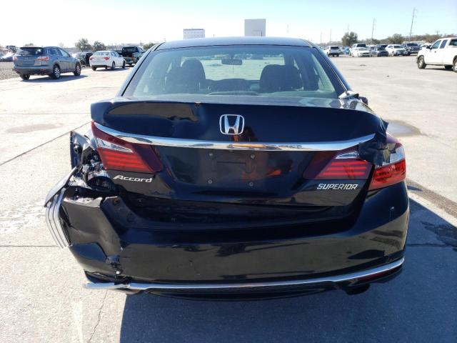 1HGCR2F34GA065973 - 2016 HONDA ACCORD LX BLACK photo 6