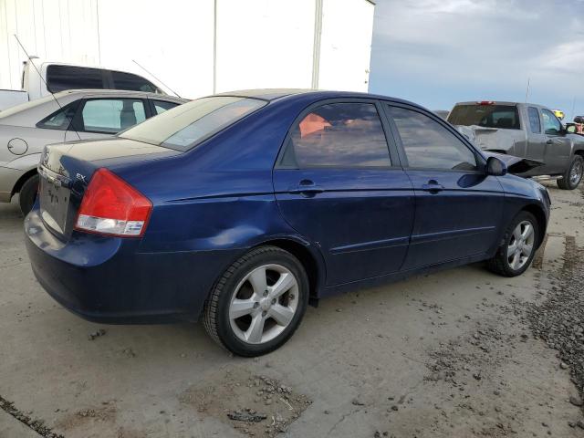 KNAFE222695636750 - 2009 KIA SPECTRA EX BLUE photo 3