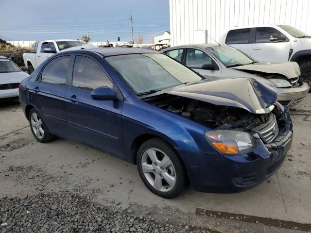 KNAFE222695636750 - 2009 KIA SPECTRA EX BLUE photo 4