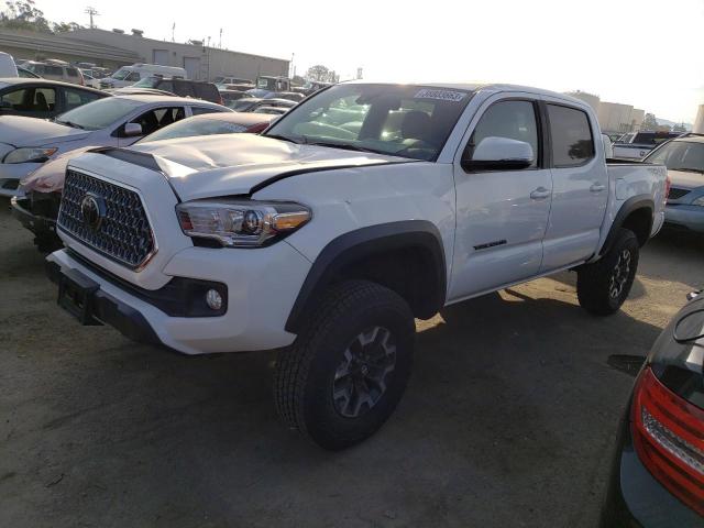 5TFCZ5AN5KX193279 - 2019 TOYOTA TACOMA DOUBLE CAB WHITE photo 1