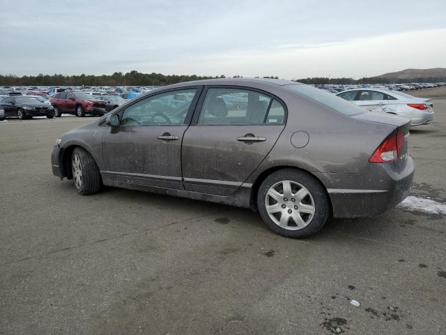 2HGFA16549H540526 - 2009 HONDA CIVIC LX GRAY photo 2