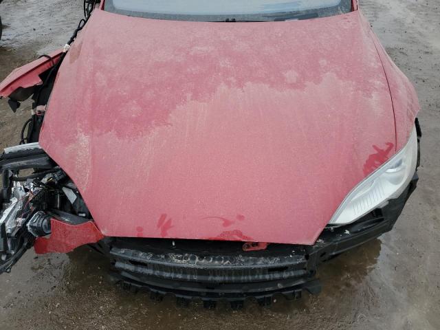 5YJSA1H23EFP65388 - 2014 TESLA MODEL S ბურგუნდია ფოტო 11