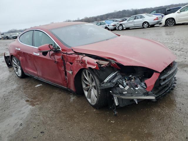 5YJSA1H23EFP65388 - 2014 TESLA MODEL S ბურგუნდია ფოტო 4