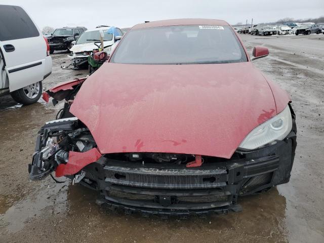 5YJSA1H23EFP65388 - 2014 TESLA MODEL S ბურგუნდია ფოტო 5