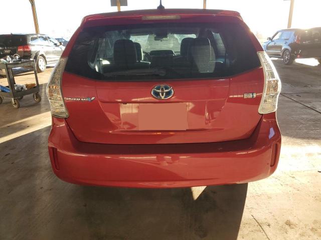 JTDZN3EU3D3267160 - 2013 TOYOTA PRIUS V RED photo 6