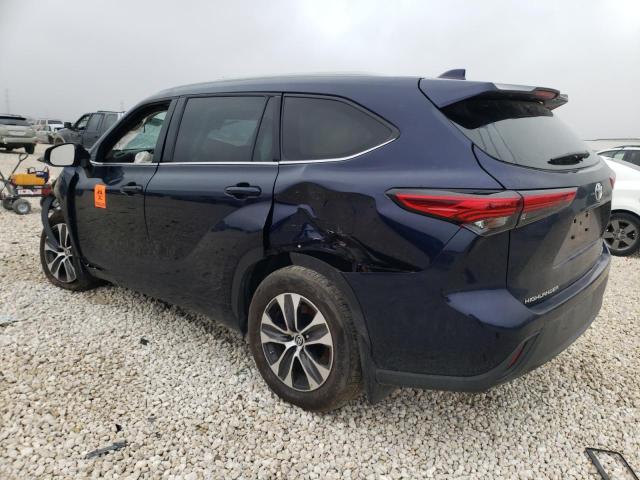 5TDGZRBH1NS583839 - 2022 TOYOTA HIGHLANDER XLE 蓝色 照片 2