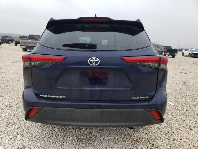 5TDGZRBH1NS583839 - 2022 TOYOTA HIGHLANDER XLE 蓝色 照片 6