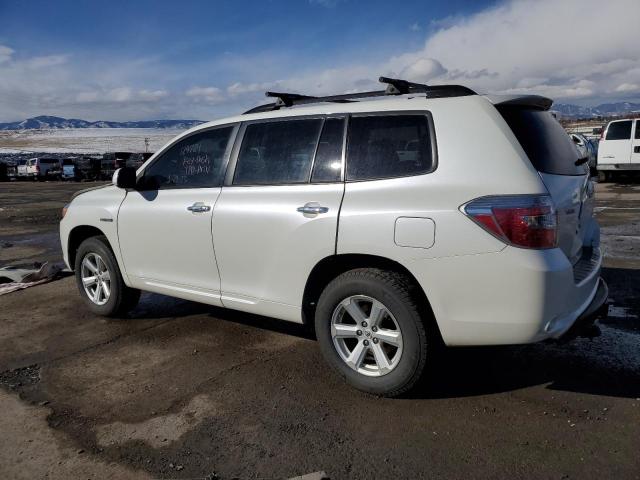 JTEEW41A192029698 - 2009 TOYOTA HIGHLANDER HYBRID WHITE photo 2