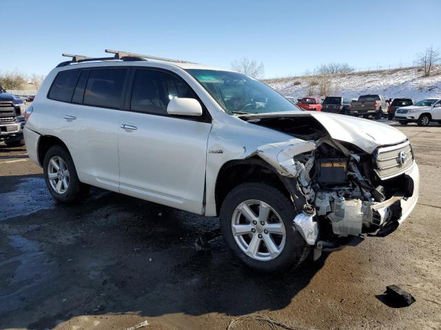 JTEEW41A192029698 - 2009 TOYOTA HIGHLANDER HYBRID WHITE photo 4