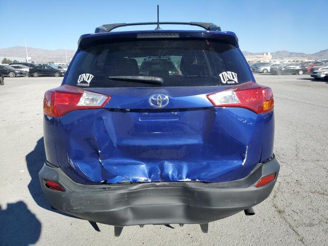 2T3WFREV1EW095575 - 2014 TOYOTA RAV4 XLE BLUE photo 6