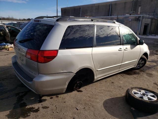 5TDZA23CX4S162498 - 2004 TOYOTA SIENNA CE SILVER photo 3