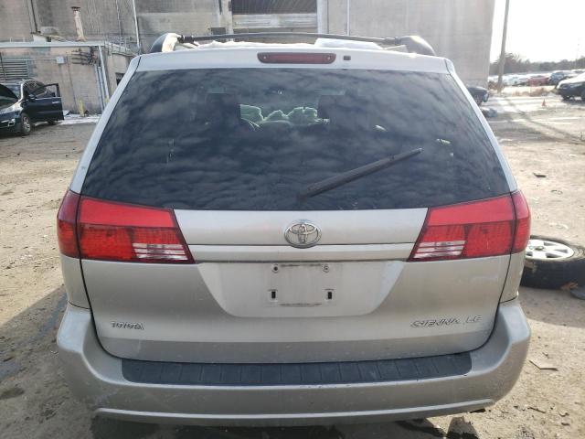 5TDZA23CX4S162498 - 2004 TOYOTA SIENNA CE SILVER photo 6