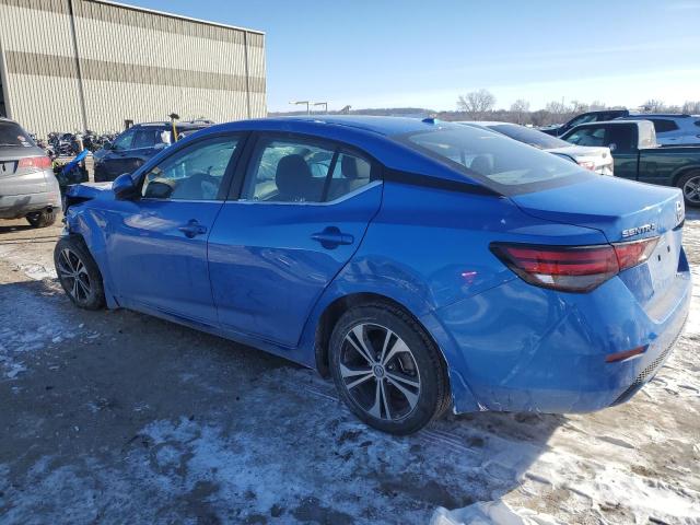 3N1AB8CV7NY237878 - 2022 NISSAN SENTRA SV BLUE photo 2