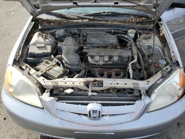 2HGES16501H523171 - 2001 HONDA CIVIC LX SILVER photo 11