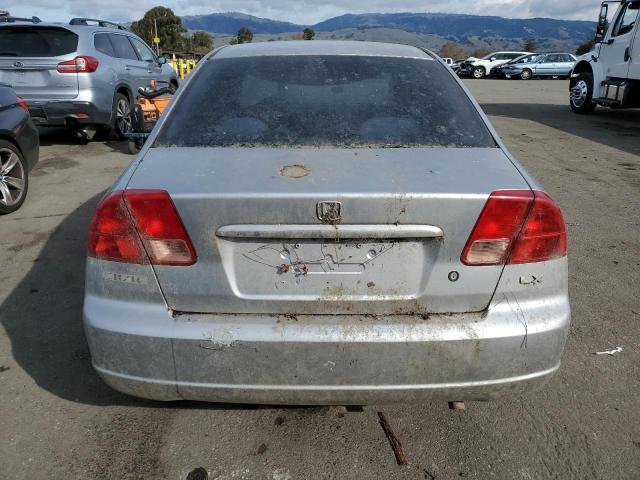 2HGES16501H523171 - 2001 HONDA CIVIC LX SILVER photo 6