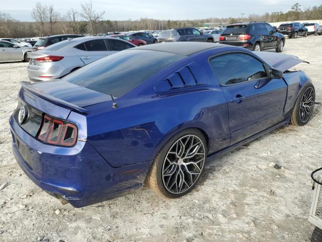 1ZVBP8AM0D5229773 - 2013 FORD MUSTANG BLUE photo 3