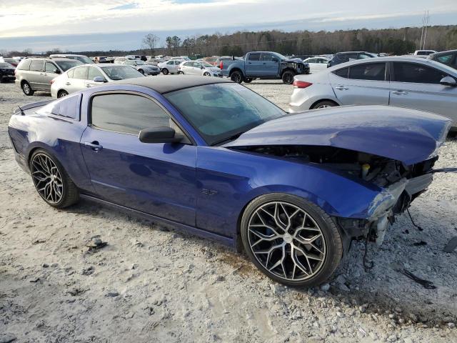 1ZVBP8AM0D5229773 - 2013 FORD MUSTANG BLUE photo 4