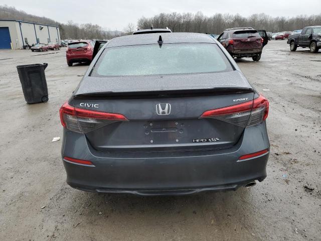 2HGFE2F50NH586214 - 2022 HONDA CIVIC SPORT ნაცრისფერი ფოტო 6