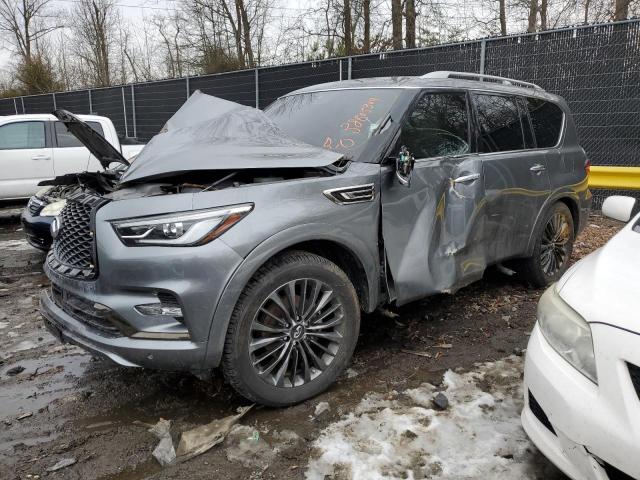 JN8AZ2AEXM9267264 - 2021 INFINITI QX80 LUXE GRAY photo 1