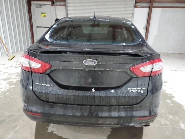 3FA6P0RU1FR191387 - 2015 FORD FUSION TITANIUM HEV BLACK photo 6