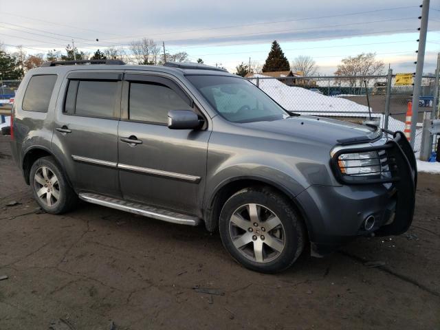 5FNYF4H92DB065547 - 2013 HONDA PILOT TOURING GRAY photo 4